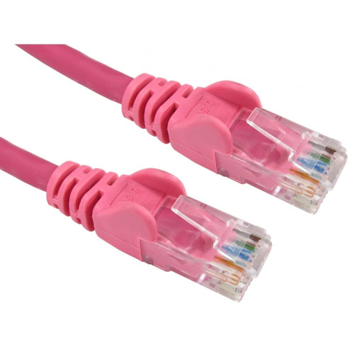 Cables Direct Cat6, 1m, LSOH Cavo di Rete U/UTP (UTP) Rosa