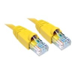 Cables Direct 1m Cat5e Cavo di Rete U/UTP (UTP) Giallo