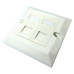 Scan Single Gang Dual Port Cat 6-Frontplatten