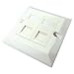 Scan Single Gang Dual Port Cat 6-Frontplatten