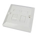 Scan Single Gang Dual Port Cat 6-Frontplatten