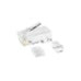 CablesDirect Cat 6 RJ-45 Plug (100pack) RJ45 Transparente - Conector (RJ45, Transparente, Oro)