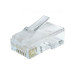 Cables Direct RJ45-50 Micron wire connector Transparent