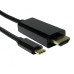 Cables Direct USB C to HDMI 4K @ 60HZ 2 m USB tipo-C HDMI tipo A [Standard] Nero (CDL USB C TO HDMI 4K 60HZ 2MTR)