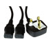 2m UK Plug to 2x C13 Mains Splitter Cable