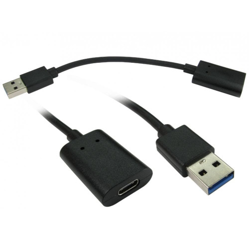 CablesDirect USB3C-951REV USB Cable, USB 3.2, Gen 2, 3.1 Gen 2, USB A, USB C, Black