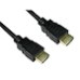 Express One 77HD4-313 HDMI Cable High Speed with Ethernet V2.0 Full HD 4K 3D, Black/Gold, 3 m