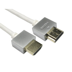 Cables Direct 3m Super Slim HDMI Cable in White