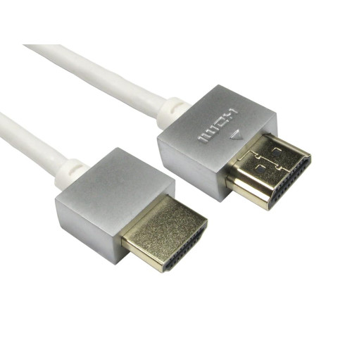 Cables Direct 3m Super Slim HDMI Cable in White