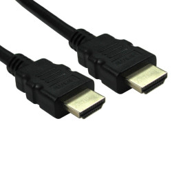 2m HDMI 2.1 Certified 8K Cable - Black Cable/Black PVC Moulding