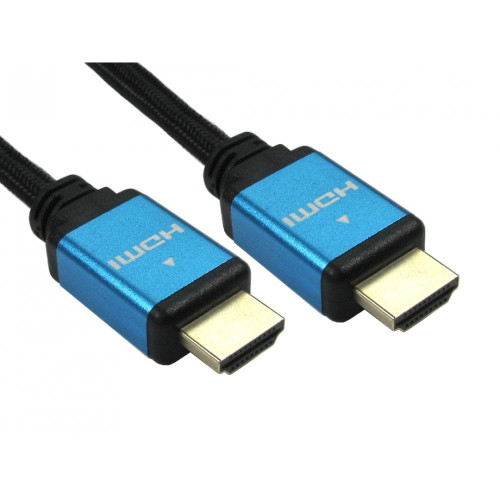 Scan - Cable trenzado HDMI 2.1 (3 m), color azul y negro