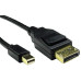 Pro Signal PSG91722 8K Mini DisplayPort a DisplayPort 1.4 macho a macho, 0,5 m, color negro
