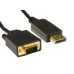 CablesDirect 3MTR Display Port M - HD15 VGA M Black - B/Q 50 [MDP = Mini Display Port]