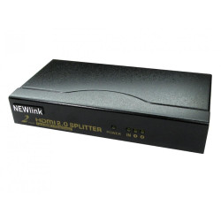 Splitter HDMI 2.0 4K 60Hz 2 porte 1 dispositivo a 2 TV alimentato con uscita audio da 3,5 mm