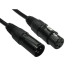 Refresh Cartridges Newlink 3 Pin XLR Male to Female Cable - Black Connectors (15)