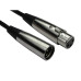 Newlink Lot de 10 câbles XLR mâle vers femelle 3 broches Connecteurs argentés