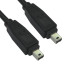 Cables Direct - Cavi FireWire da 3 m, 4 Pin, 4 Pin, 4 Pin, Colore: Nero