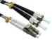 Cables Direct 0.5m OM1 Fibre Optic Cable, LC - ST (Multi-Mode)