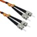 Cables Direct 0.5m ST-ST Cable de Fibra optica 0,5 m OFC Naranja - Cable de Fibra óptica (0,5 m, OFC, ST, ST, Male Connector/Male Connector, Naranja)