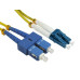 CablesDirect FB2S-LCSC-020Y cable de fibra óptica 2 m 2X LC 2X SC Amarillo