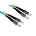 Cables Direct 1.0m ST-ST 50/125 OM3 cavo a fibre ottiche 1 m Blu
