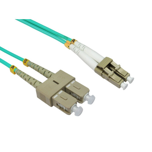 Cables Direct 2m OM4 Fibre Optic Cable, LC-SC (Multi-Mode)