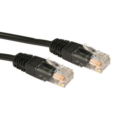CABLES DIRECT 0.5M CAT5E UTP PVC INJ MDD CBL-BLK