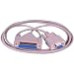 Serial Null Modem Cable 9 Pin to 25 Pin Female - 2m