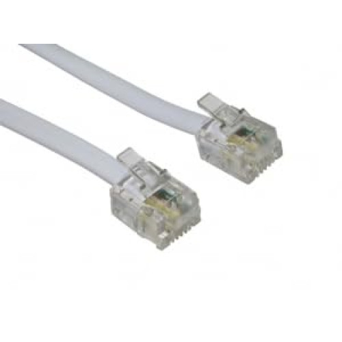 Cables Direct RJ-11, 10m White