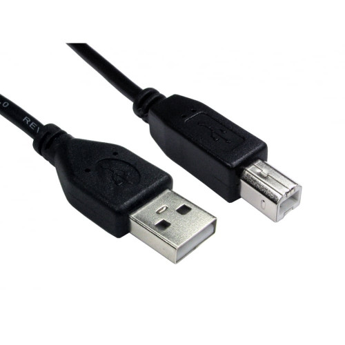 USB-Kabel für USB-Drucker, USB 2.0 A auf B, hochwertige Qualität, hohe Geschwindigkeit: 480 Mb/s, passend für Epson, HP, Canon, Lexmark und Oki 2m
