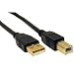 Cables Direct - Cable USB 2.0 AM-BM (5 m, USB 2.0, AM-BM, USB A, USB B, 2.0, Male connector/Male connector, Negro)