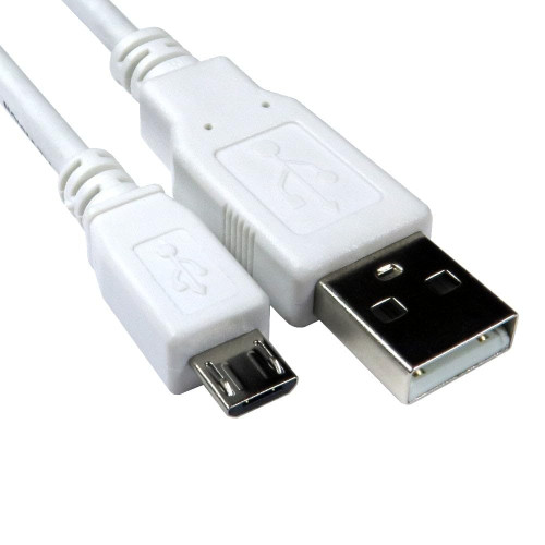 Cables Direct 3m USB 2.0 Type A to Micro B Cable in White