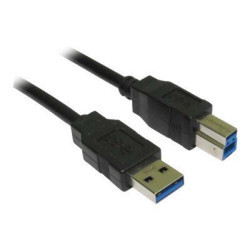 CablesDirect USB3-801 USB cable 1 m USB 3.2 Gen 1 [3.1 Gen 1] USB A USB B Bl