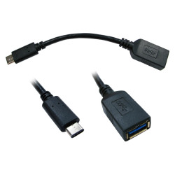 USB Cable Type A Female to Type C Male - Various Lengths