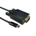Cables Direct Cavo video da USB di tipo C maschio a VGA maschio, 5 m
