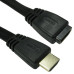Cables Direct 1m Flat HDMI 1.4 Extension Cable