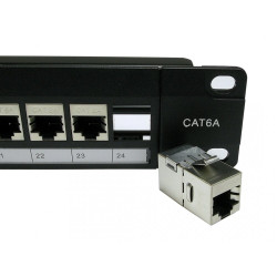 Scan 24 Port 1U Cat 6A blindé Patch Panel