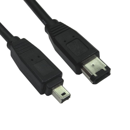 Cables Direct 3m 6-Pin Male to 4-Pin Male Firewire Cable