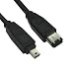 Cables Direct 3m 6-Pin Male to 4-Pin Male Firewire Cable