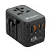 Verbatim UTA-05 65W GaN III Universal Travel Adapter with 2 x USB-C PD & QC 4+ & 2 x USB-A ports