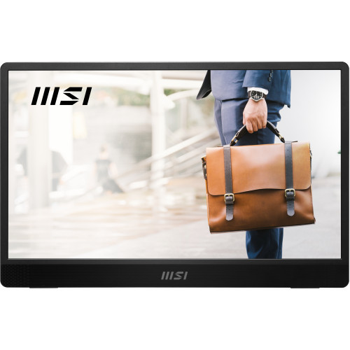 MSI PRO MP161 E2U portable TV/monitor Portable monitor Black 39.6 cm (15.6
