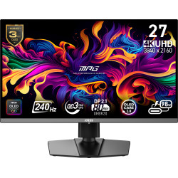 MSI MPG 272URX QD-OLED computer monitor 67.3 cm (26.5") 3840 x 2160 pixels 4K Ultra HD Black