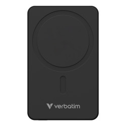 Verbatim Charge 'n' Go Essentials Magnetic Wireless Power Bank 5000 mAh Black