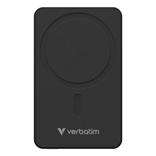 Verbatim Charge 'n' Go Essentials Magnetic Wireless Power Bank 5000 mAh Black