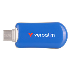 Verbatim Plectra USB-C Flash Drive Blue 256GB