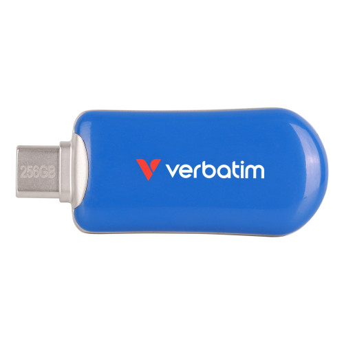 Verbatim Plectra USB-C Flash Drive Blue 256GB