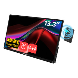Verbatim Portable Touchscreen Monitor 13.3" WUXGA Resolution & Wireless Power Supply