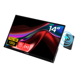 Verbatim Portable Touchscreen Monitor Light 14" Full HD 1080p & Wireless Power Supply