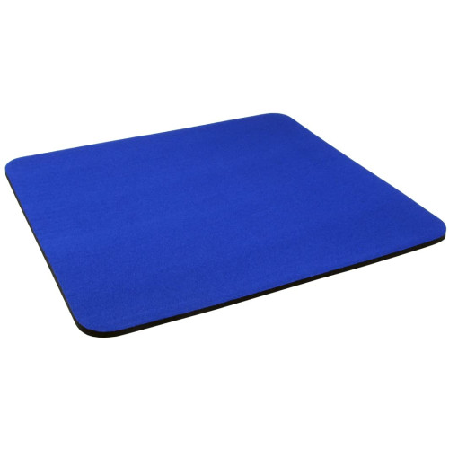 Alfombrilla de ratón de tela azul oscuro, 5 mm de grosor, antideslizante, 25 cm x 22 cm