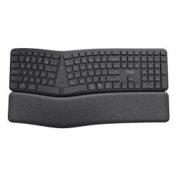 Trust Keyra Ergonomic multidevice wireless keyboard - Black